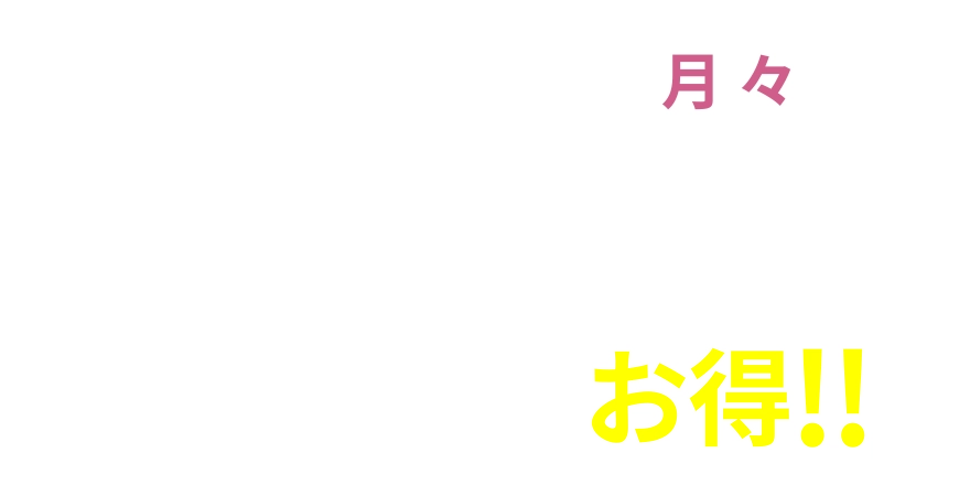 月々約1.3万円お得！（※2）